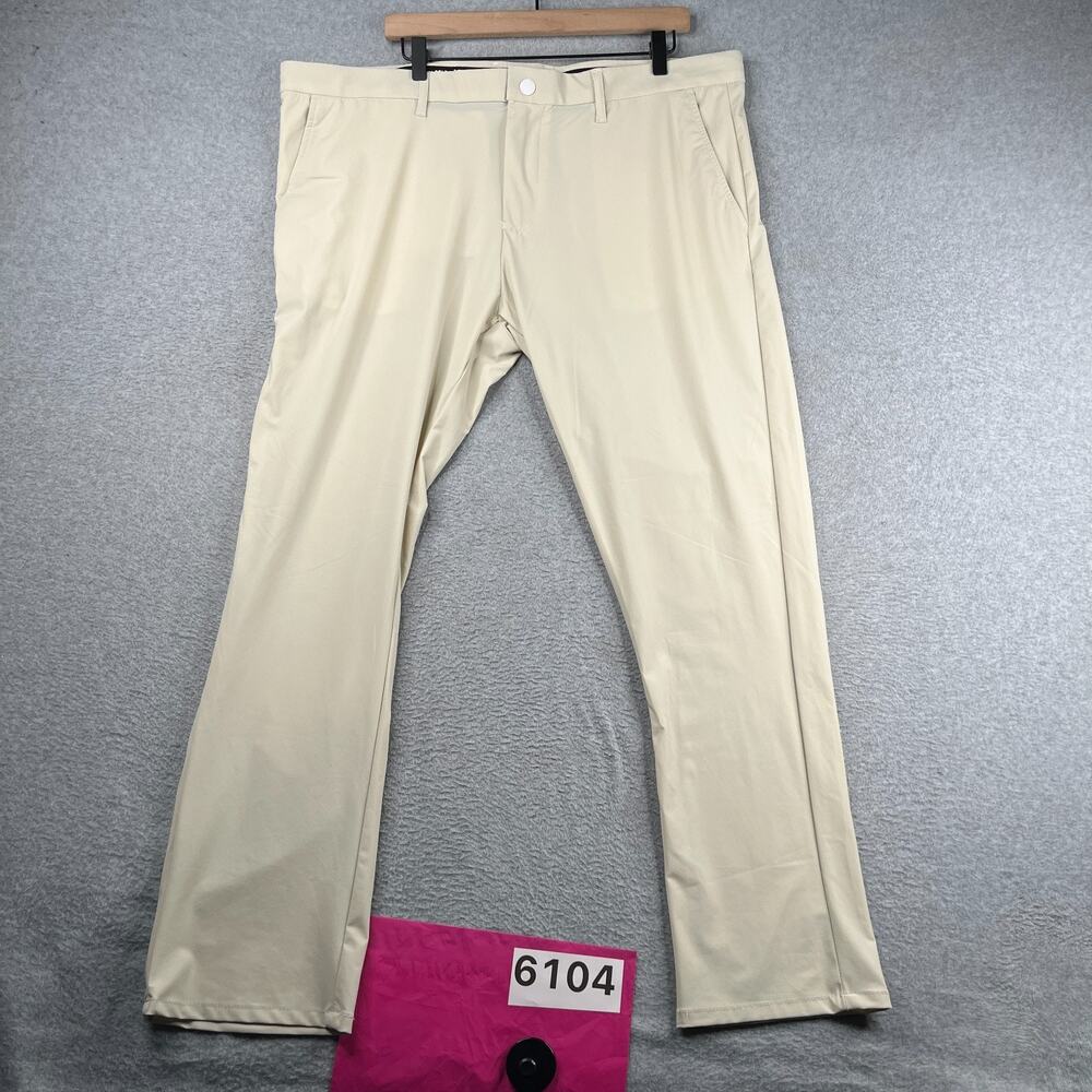 Kenneth Cole Performance Golf Pants Ivory Stretch Casual Classic Mens 42x30